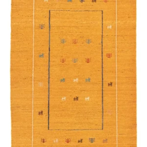 Gabbeh-teppe - persisk - 188 x 123 cm - gull
