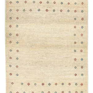 Gabbeh-teppe - persisk - 190 x 150 cm - beige