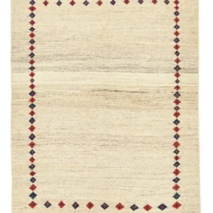 Gabbeh-teppe - persisk - 192 x 148 cm - beige