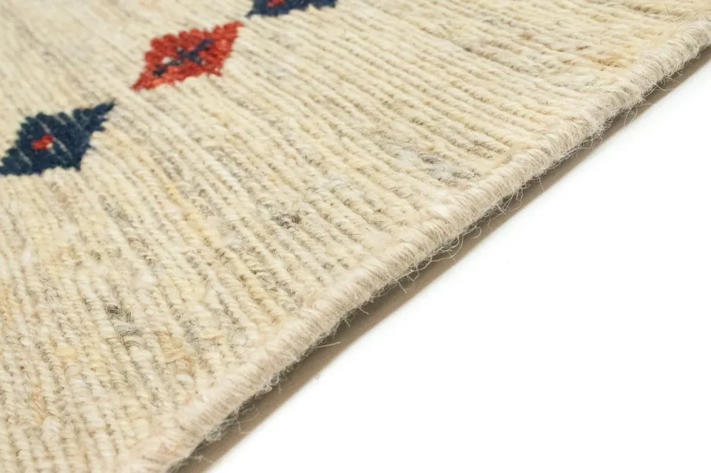 Gabbeh-teppe - persisk - 192 x 148 cm - beige