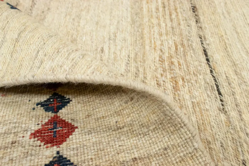 Gabbeh-teppe - persisk - 192 x 148 cm - beige