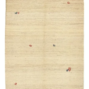 Gabbeh-teppe - persisk - 192 x 157 cm - beige