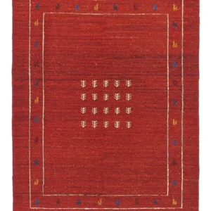 Gabbeh-teppe - persisk - 194 x 146 cm - rød