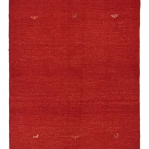 Gabbeh-teppe - persisk - 195 x 147 cm - rød