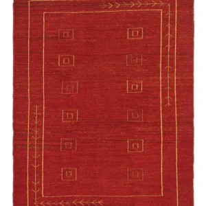 Gabbeh-teppe - persisk - 196 x 143 cm - rød