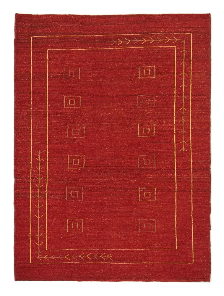 Gabbeh-teppe - persisk - 196 x 143 cm - rød