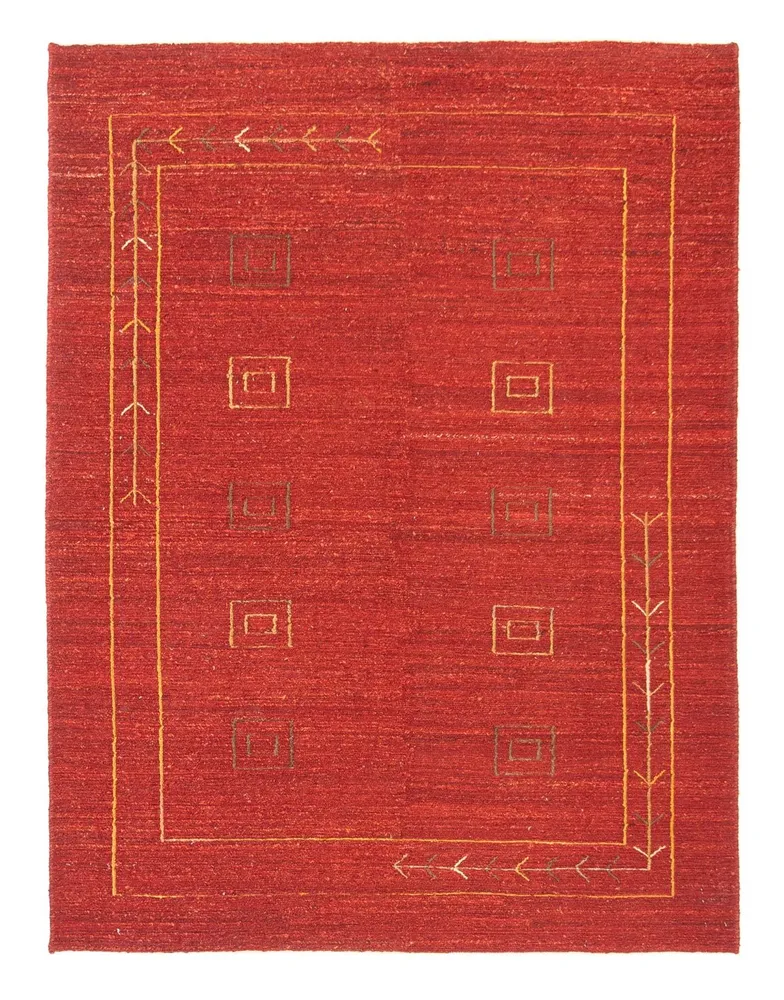Gabbeh-teppe - persisk - 196 x 146 cm - rød