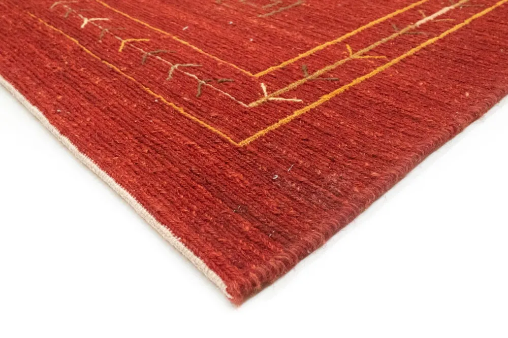 Gabbeh-teppe - persisk - 196 x 146 cm - rød