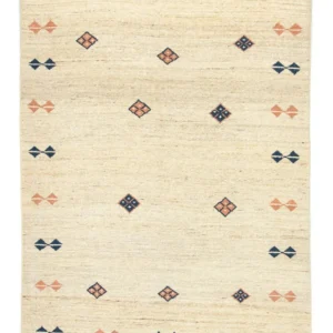 Gabbeh-teppe - persisk - 196 x 148 cm - beige