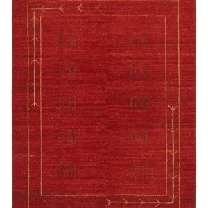 Gabbeh-teppe - persisk - 197 x 144 cm - rød