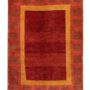 Gabbeh-teppe - persisk - 198 x 147 cm - rød
