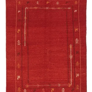 Gabbeh-teppe - persisk - 200 x 142 cm - rød