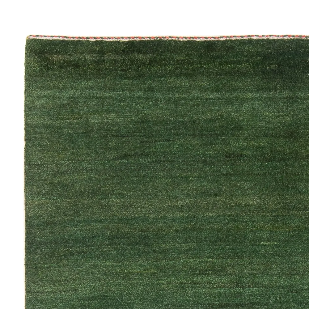 Gabbeh-teppe - persisk - 203 x 147 cm - mørkegrønn
