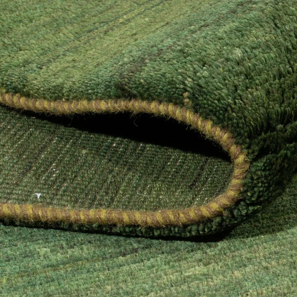 Gabbeh-teppe - persisk - 203 x 147 cm - mørkegrønn
