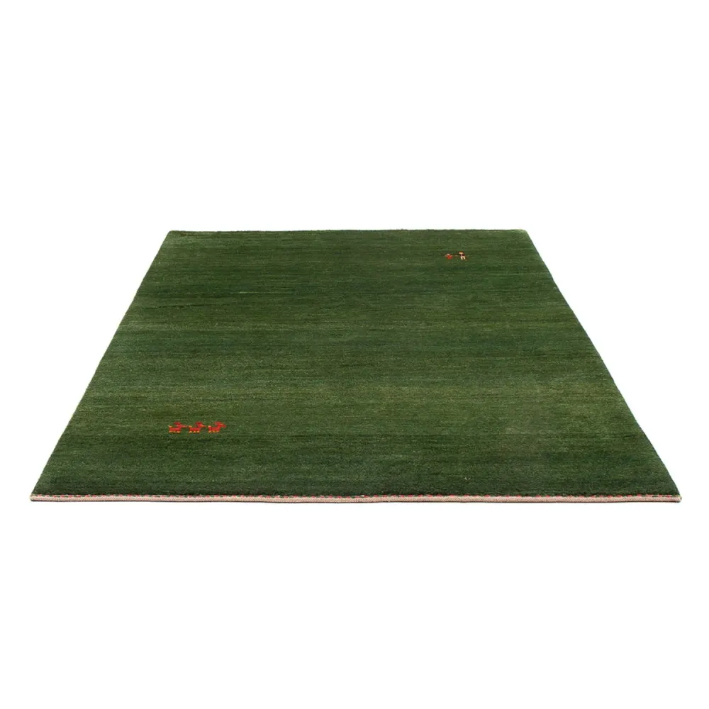 Gabbeh-teppe - persisk - 203 x 147 cm - mørkegrønn