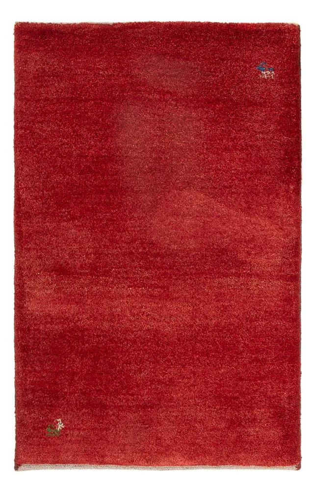 Gabbeh-teppe - persisk - 87 x 64 cm - rød