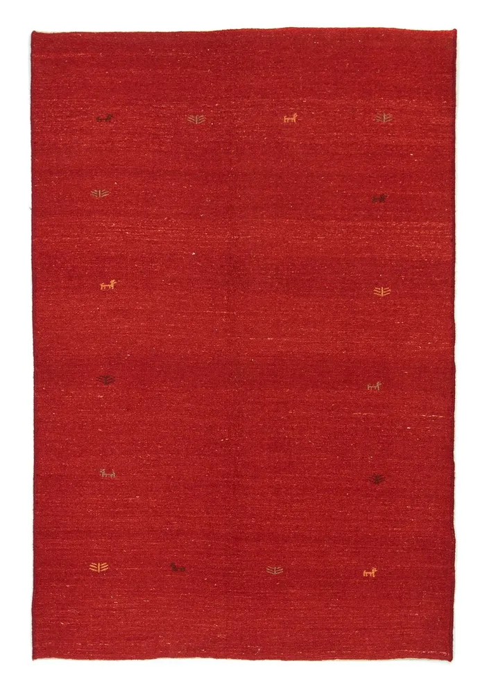 Gabbeh-teppe - persisk - 208 x 138 cm - rød