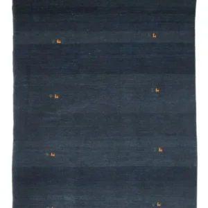 Gabbeh-teppe - persisk - 227 x 175 cm - mørkeblå