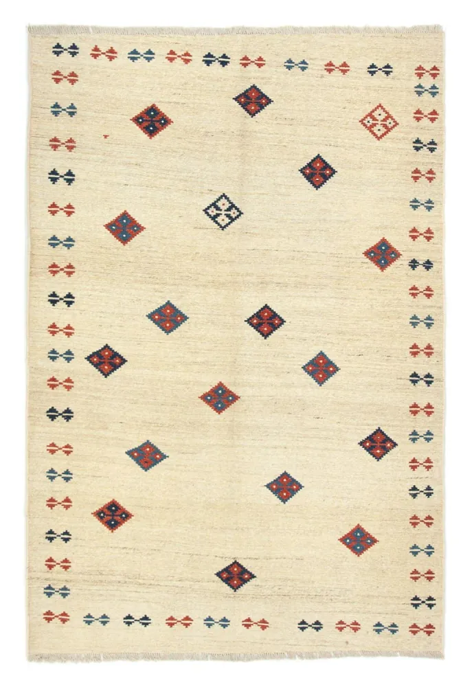 Gabbeh-teppe - persisk - 232 x 154 cm - beige