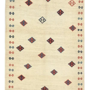 Gabbeh-teppe - persisk - 232 x 154 cm - beige