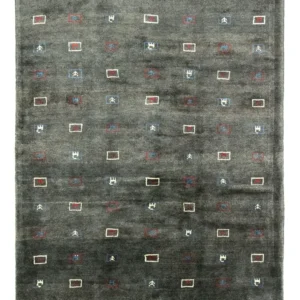 Gabbeh-teppe - persisk - 235 x 174 cm - grå