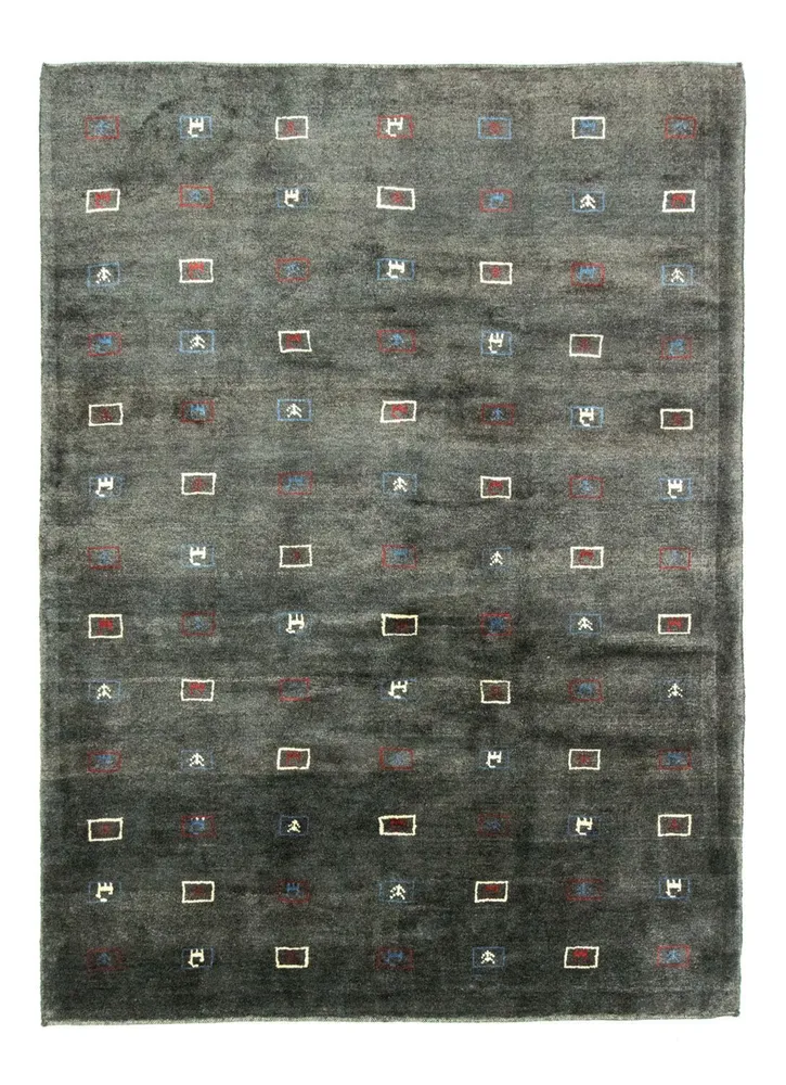 Gabbeh-teppe - persisk - 235 x 174 cm - grå