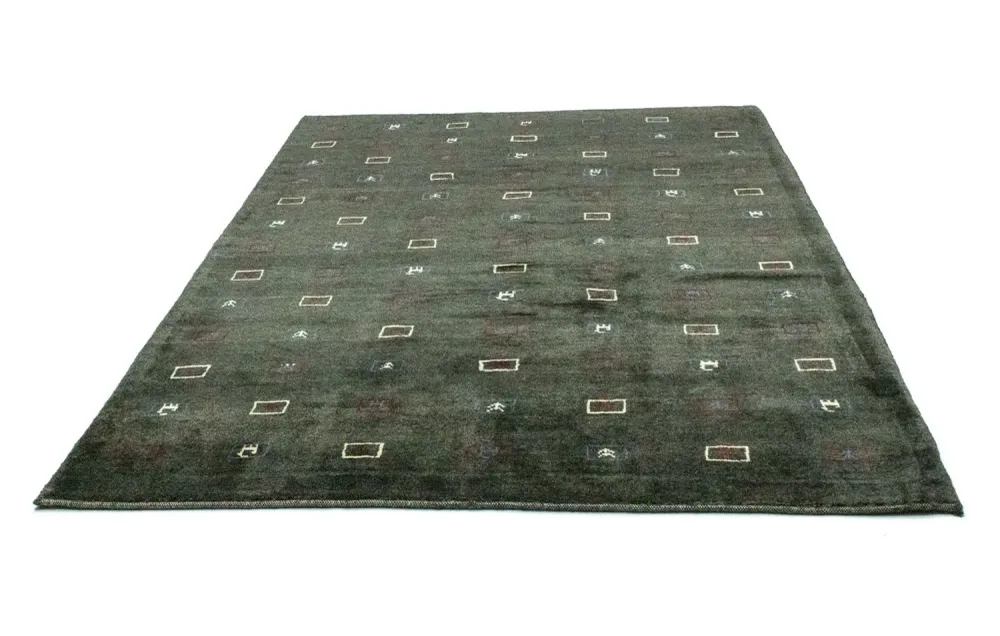 Gabbeh-teppe - persisk - 235 x 174 cm - grå