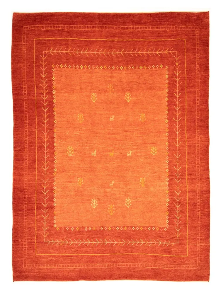 Gabbeh-teppe - persisk - 238 x 175 cm - rød