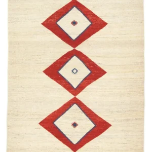 Gabbeh-teppe - persisk - 242 x 172 cm - beige