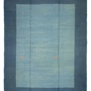 Gabbeh-teppe - persisk - 270 x 214 cm - havblå