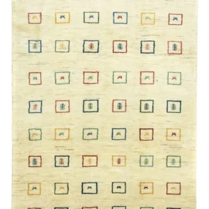 Gabbeh-teppe - persisk - 281 x 195 cm - beige