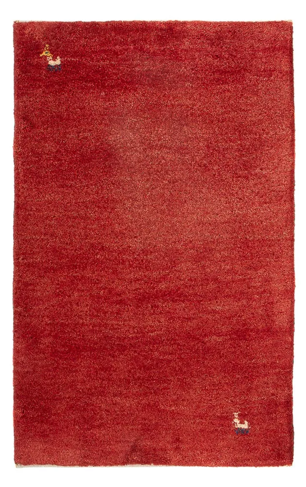 Gabbeh-teppe - persisk - 90 x 60 cm - rød