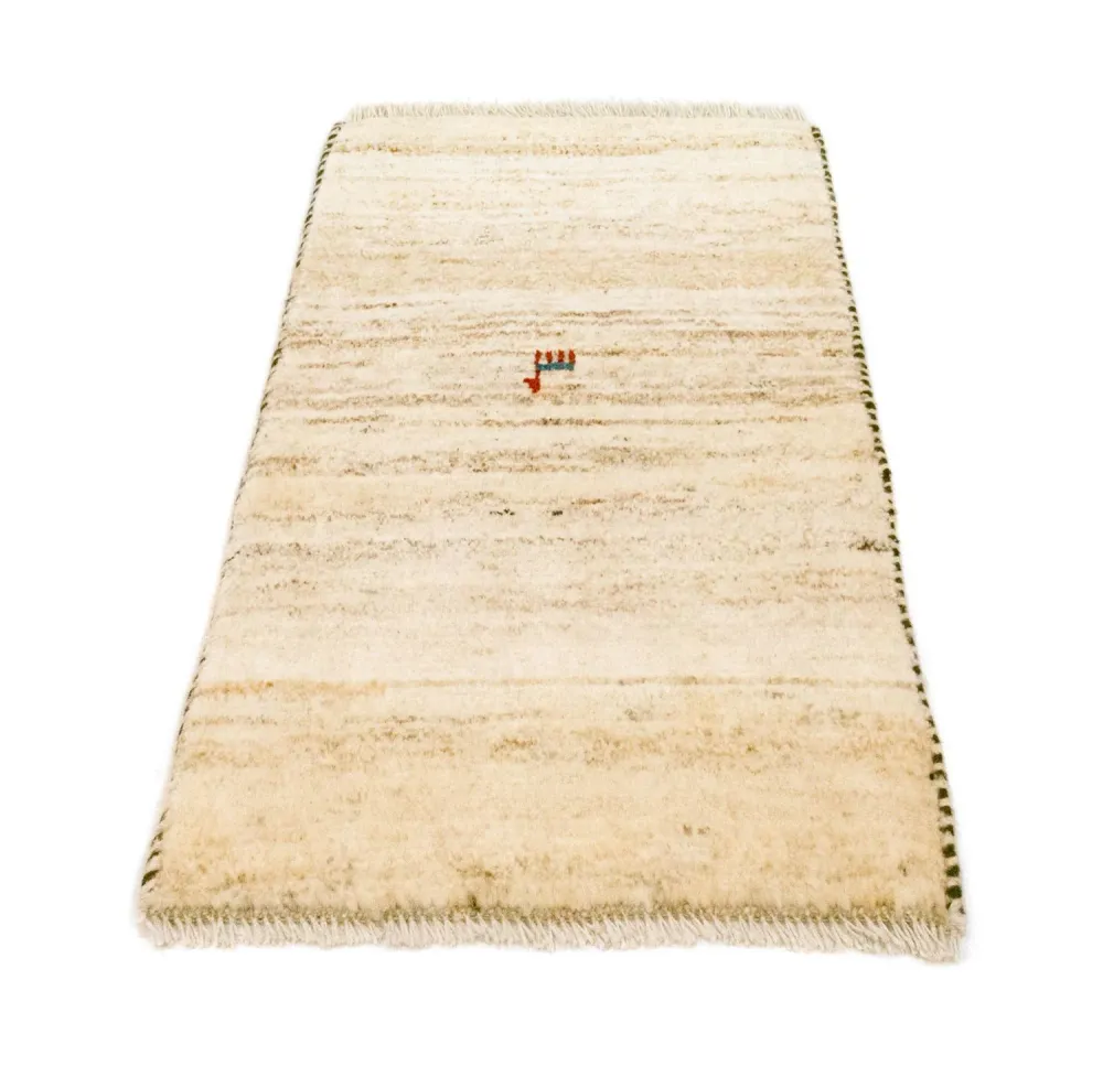 Gabbeh-teppe - persisk - 60 x 40 cm - beige