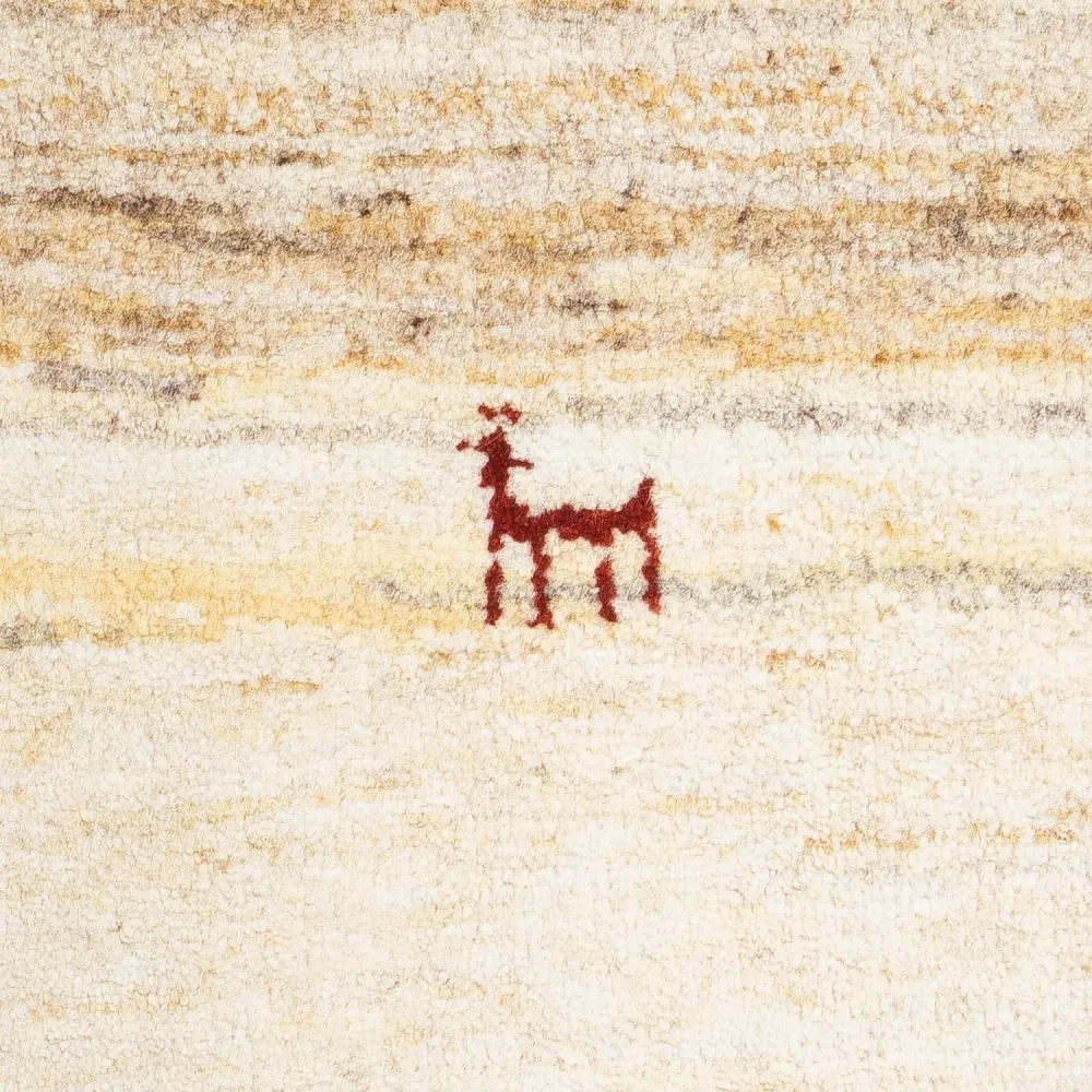 Gabbeh-teppe - persisk - 60 x 40 cm - beige