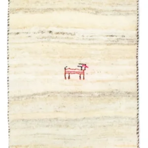 Gabbeh-teppe - persisk - 60 x 40 cm - beige