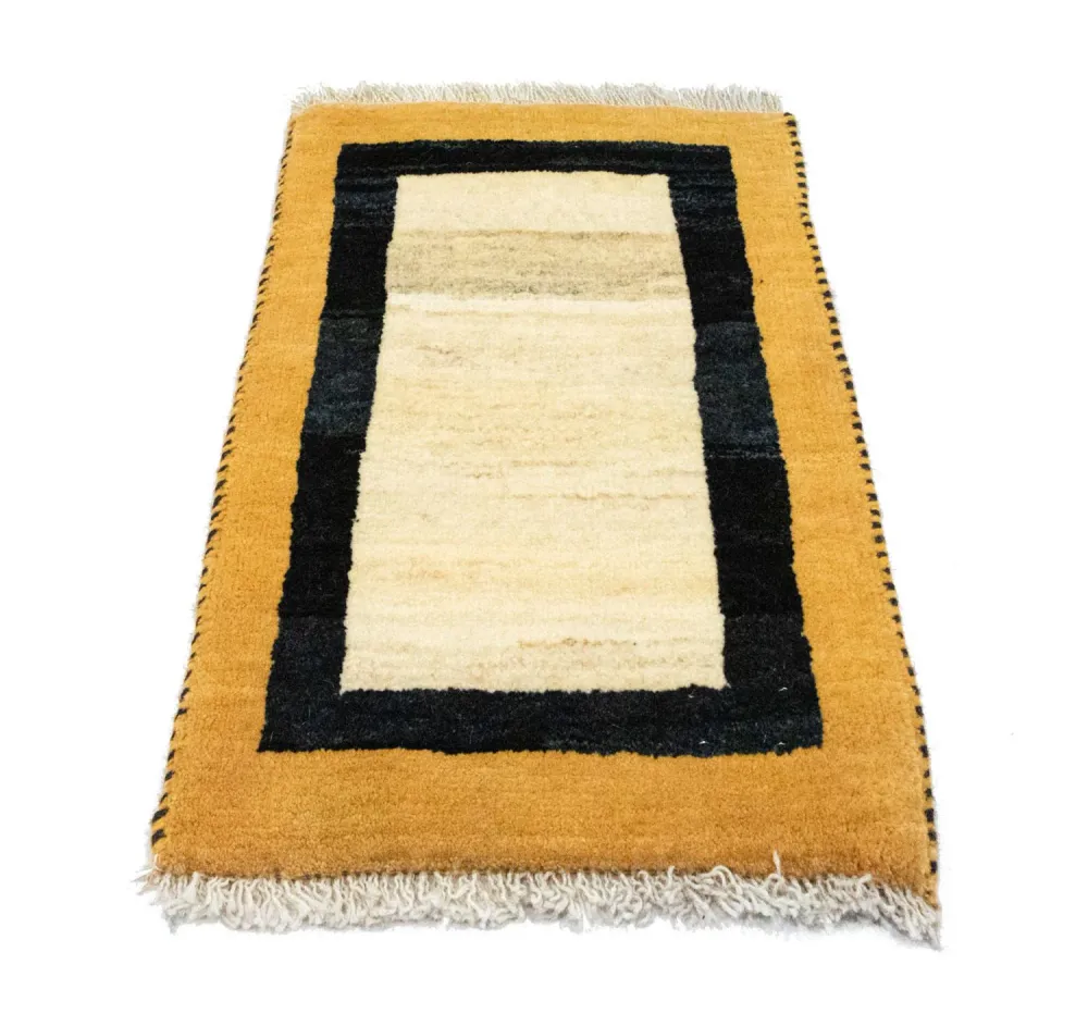 Gabbeh-teppe - persisk - 60 x 40 cm - beige