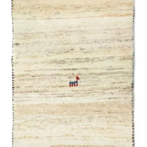 Gabbeh-teppe - persisk - 60 x 40 cm - beige