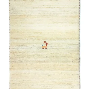 Gabbeh-teppe - persisk - 60 x 40 cm - beige