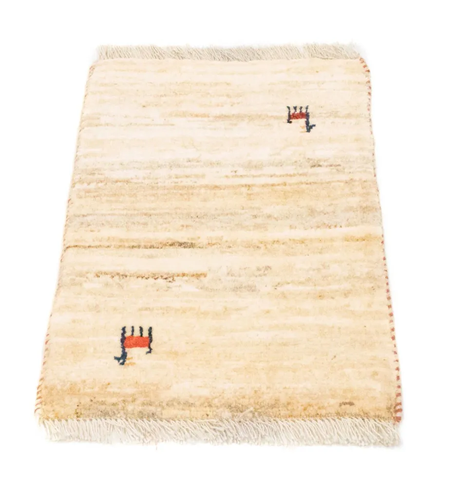 Gabbeh-teppe - persisk - 60 x 40 cm - beige