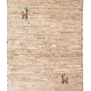 Gabbeh-teppe - persisk - 60 x 40 cm - brun