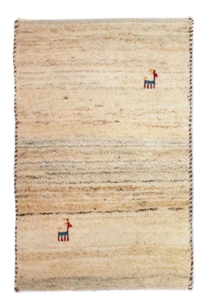 Gabbeh-teppe - persisk - 60 x 40 cm - brun