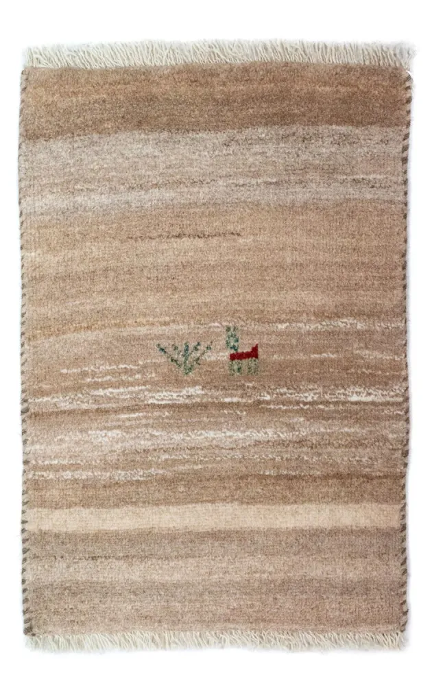 Gabbeh-teppe - persisk - 60 x 40 cm - brun