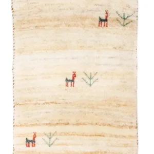 Gabbeh-teppe - persisk - 60 x 40 cm - brun