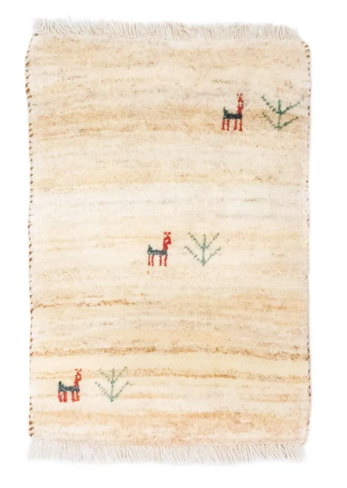Gabbeh-teppe - persisk - 60 x 40 cm - brun
