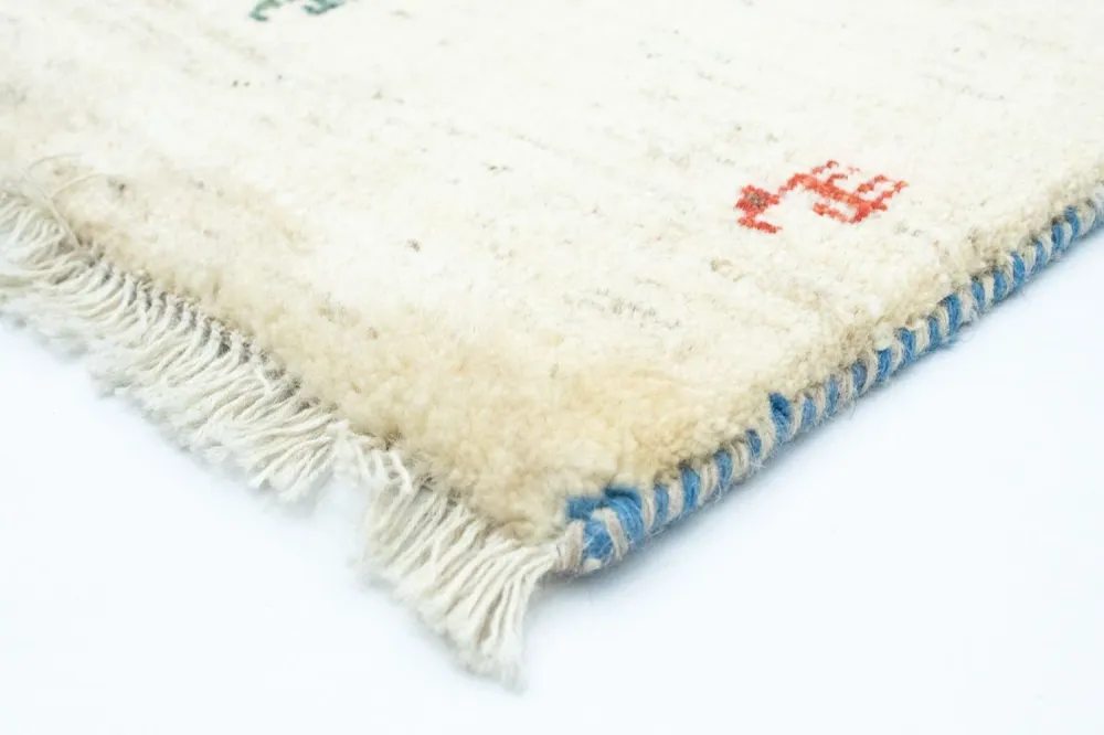 Gabbeh-teppe - persisk - 87 x 57 cm - flerfarget