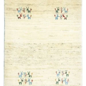 Gabbeh-teppe - persisk - 90 x 64 cm - flerfarget