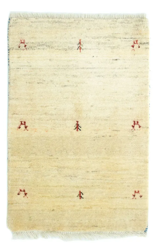 Gabbeh-teppe - persisk - 88 x 59 cm - flerfarget