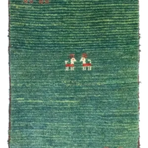 Gabbeh-teppe - persisk - 90 x 60 cm - flerfarget