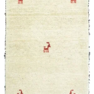 Gabbeh-teppe - persisk - 91 x 57 cm - flerfarget