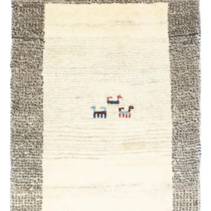 Gabbeh-teppe - persisk - 84 x 59 cm - flerfarget